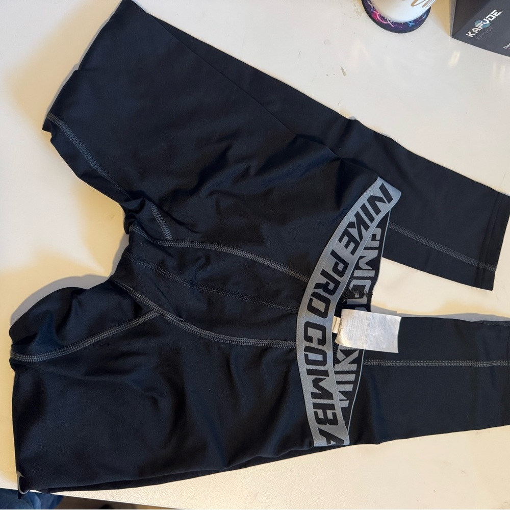 Nike combat fleece lined compression pants
